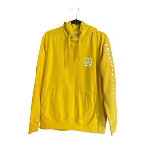 American Eagle Outfitters Yellow Hoodie Hooded Sweatshirt Women’s Size M